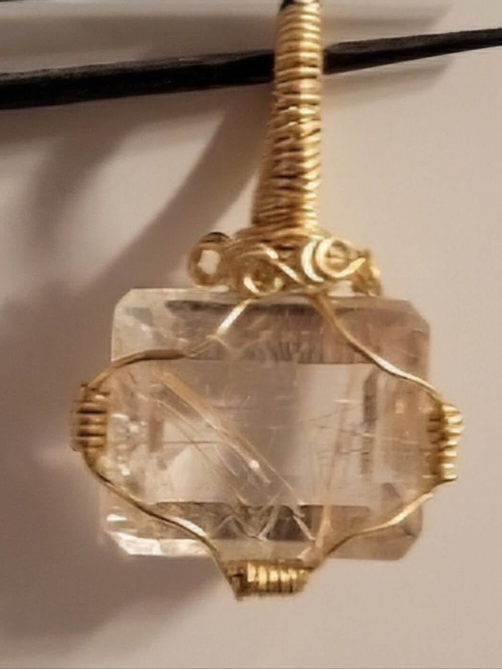 Golden Rutilated Quartz Pendant